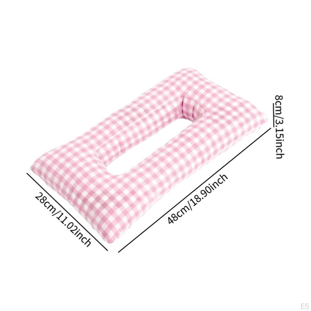 Ohrpiercing-Kissen Schutz Maschine Waschbar Rechteckig mit Loch Nackenstütze