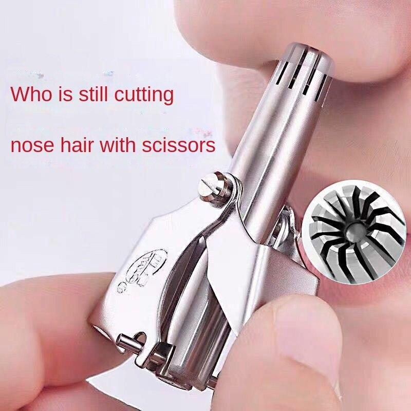 Buy Nose Hair Trimmer Men's Stainless Steel Nose Hair Cleaner Scissors