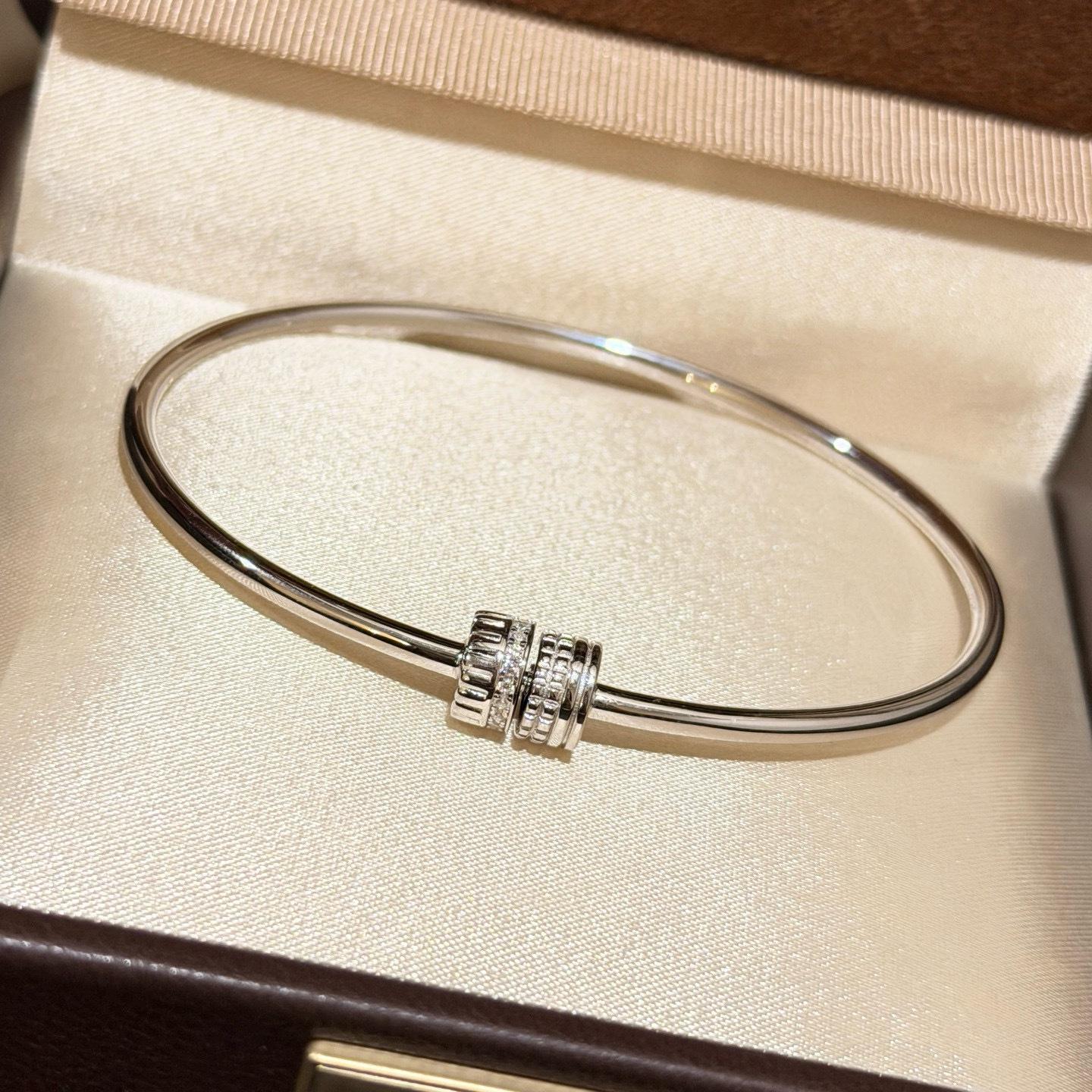 

Новый винтажный 100% 17 см Размер Чистое 925 стерлинговое серебро Браслет-шестеренка Для женщин Подарок Открытый браслет Женская вечеринка Роскошные украшения