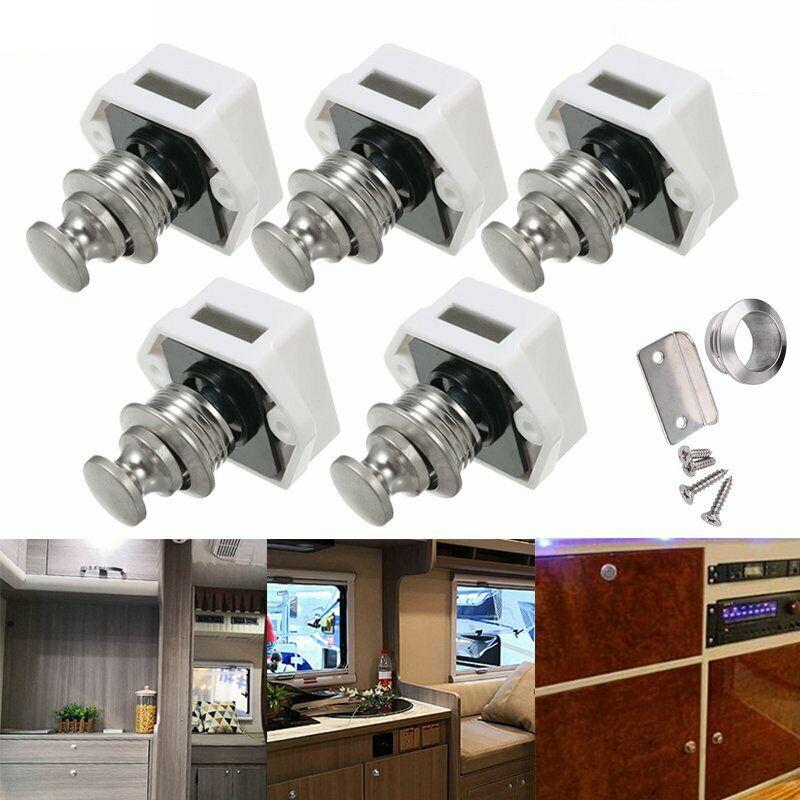 5 set Push Lock Nábytek Zámek Nábytková rukojeť Push Lock Camping Caravan Boat
