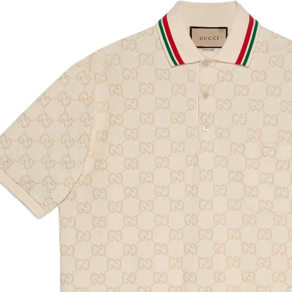 Gucci Gg Cotton Piquet Polo Shirt 753572-XJFUG-9037