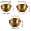 Gold/Silver Korean Style Mixing Bowl Large Capacity Food Container  Food Prep