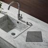 Food Safe Mat 42*31cm Sink Protector Grid Dishwasher Safe Easy To Clean Effective Drainage Flexible Design Non-Slip
