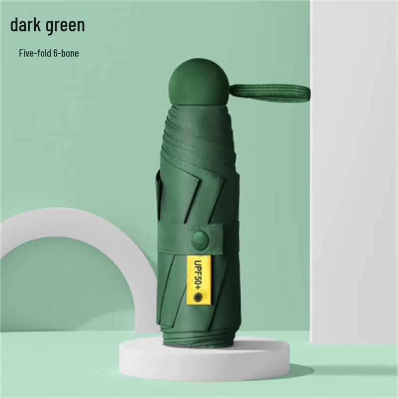 Capsule Blackout UV Protection Folding Umbrella