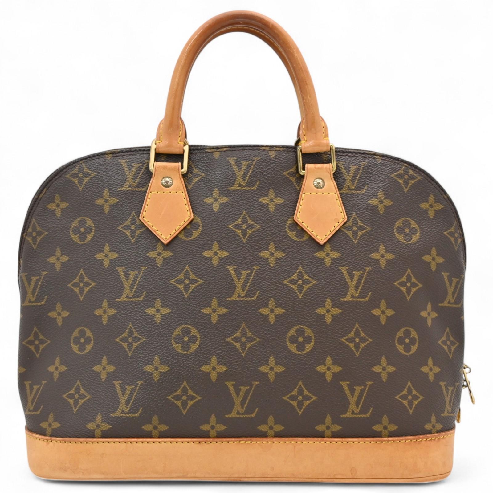 

Auth LOUIS VUITTON Monogram Alma PM Handbag PVC Canvas lv5638fd