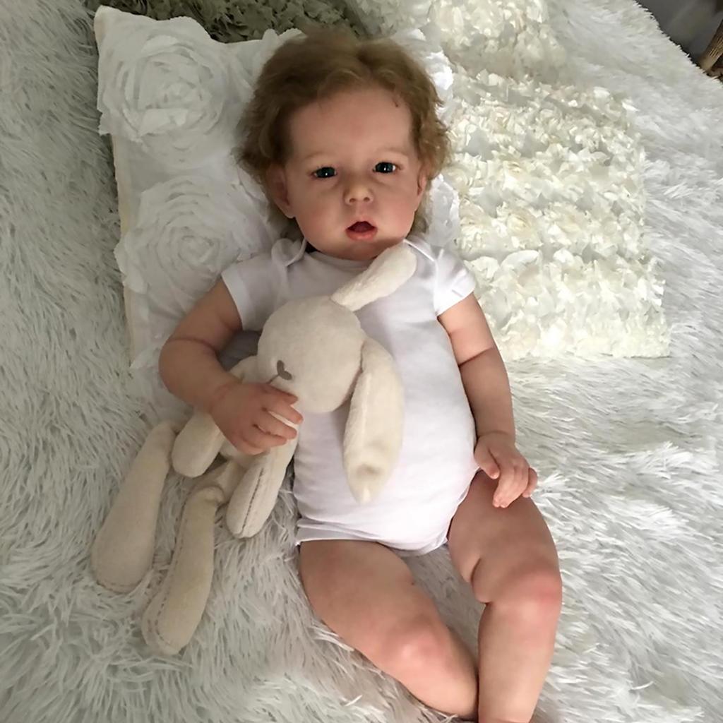 Muñeca Realista De Vinilo Suave Color Rosa Con Accesorios | Meses Sin