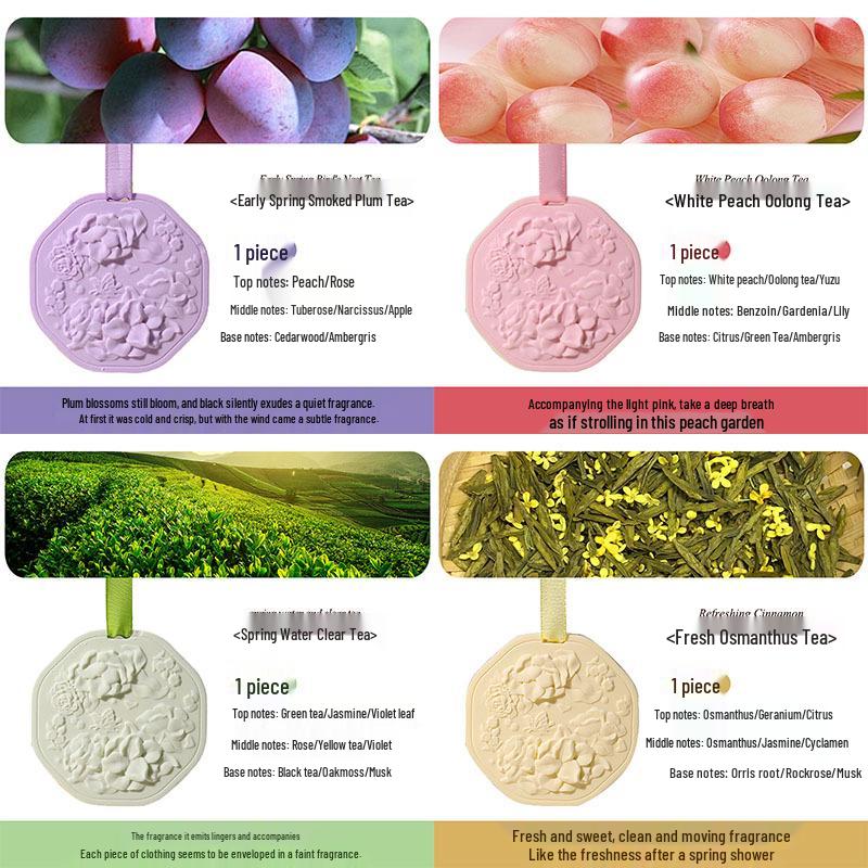 Free Shipping: Wardrobe Plaster Scented Hanging Car Air Freshener - Ideal Wedding Return Gift, Practical Holiday Souvenir