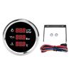 52mm Digitale Öldruck Wassertemperaturanzeige mit Hintergrundbeleuchtung 3 in 1 LED-Anzeige Drehzahlmesser für Boot Yacht Wohnmobil LKW