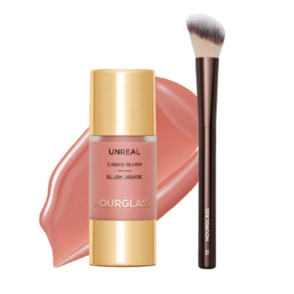 HourGlass Blush Scene Soft Warm Pink + Brush Set