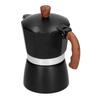 Aluminum Alloy Moka Pot Portable Coffee Pot with Heat Insulation Handle for Home Office