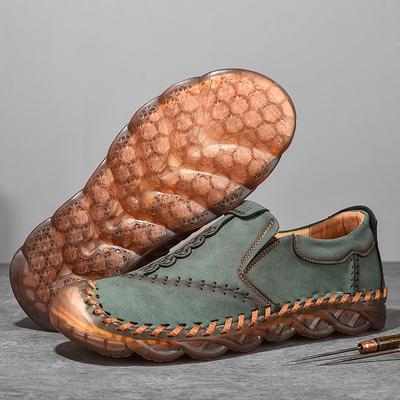 Große Größe 38–48 Herrenmode aus echtem Leder, lässige Halbschuhe, weich, bequem, atmungsaktiv, flache Schuhe, Herren-Mokassins, Fahrschuhe