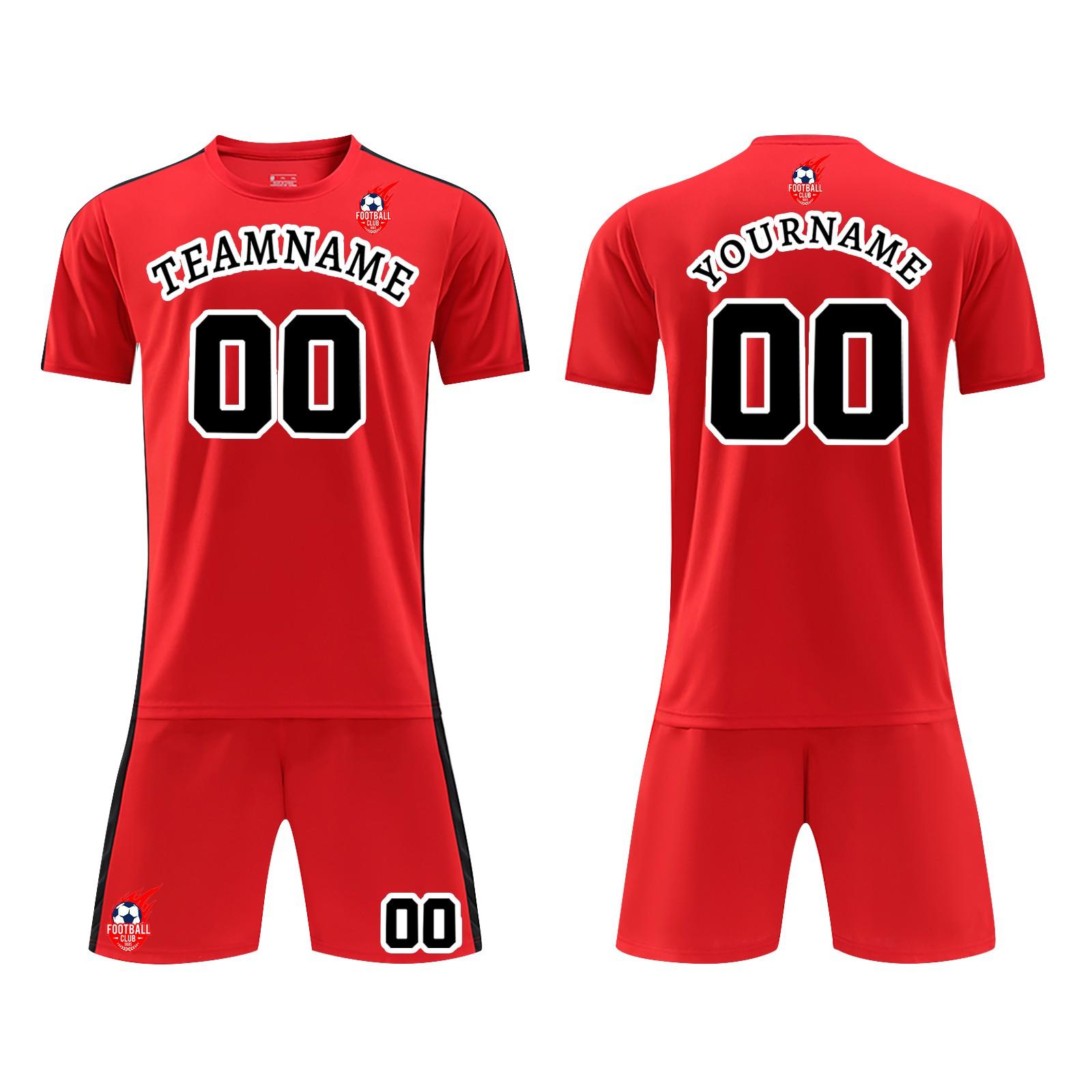 

Комплект спортивной команды, комплект футбольного тренировочного костюма M красный