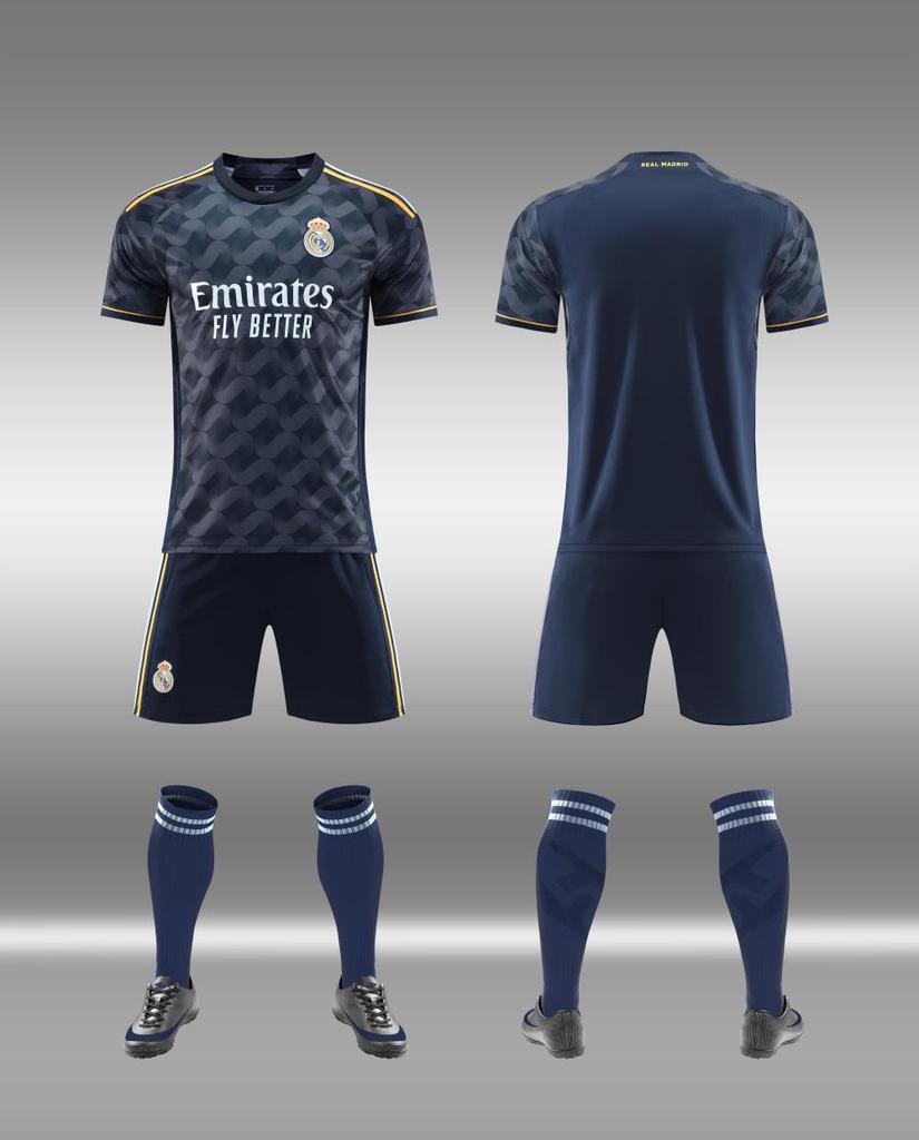Adult football jersey set Boys Messi C Luo jersey Primary school girls class game training jersey customization