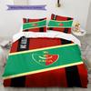 Mouloudia Club Alger MCA Pattern Bedding Set Quilt Cover Pillowcase Home Decor Gift (1 * duvet cover + 2 * pillowcase, without cor