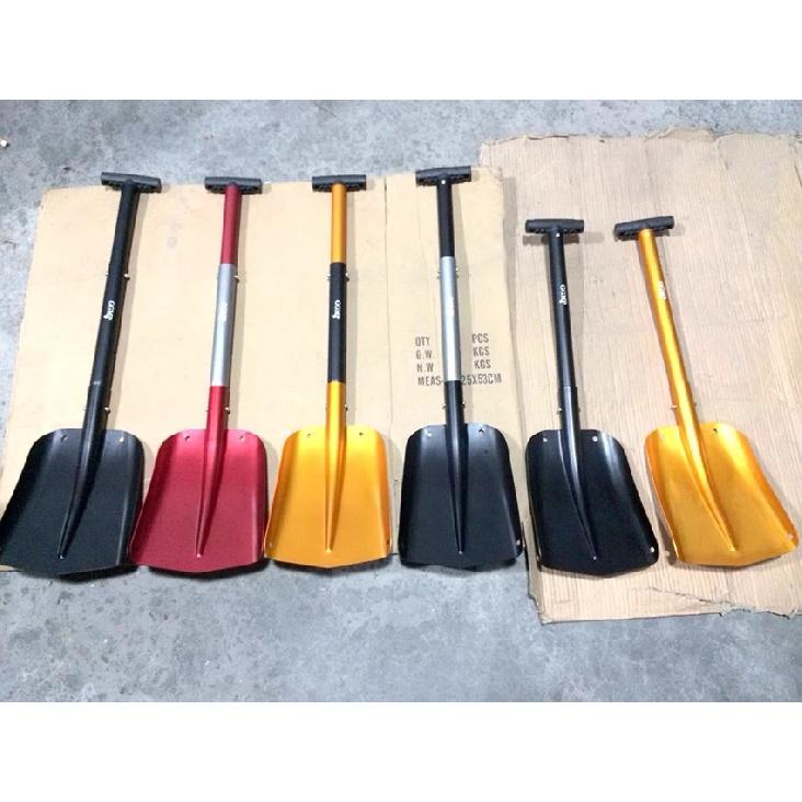 Foldable Auto Emergency Snow Shovel with Extendable Handle, Aluminum Lightweight Snow Shovel for Car,Outdoor Camping Ski,Garden