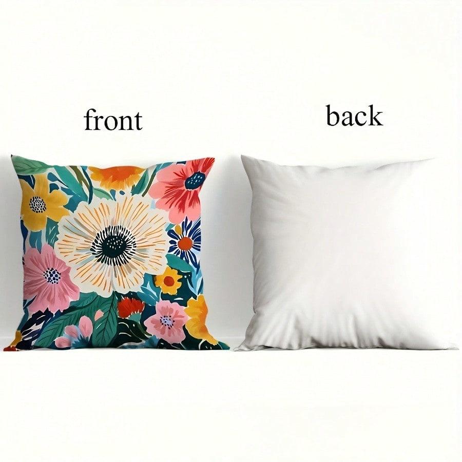 Dark Green Marble Pattern Digital Printing Pillow Cover Short Plush Suitable Living Rooms Bedrooms Sofas Throw Cushion Cover