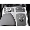 Para Mercedes-Benz Clase ML GL W166 X166 12-16 Plateado Cromado Panel de Recorte de Perilla Multimedia Central del Coche Panel Multimedia Interior