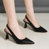 Fashion Elegant Wear-resistant Bag-toe Casual Back Strap Sandals Women Sandals 2025 New Summer Fashionable Comfortable High Heels Shoes