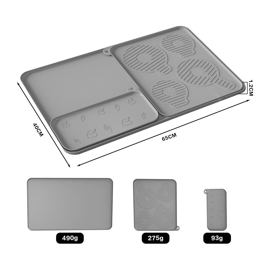 Silicone Countertop Protector Drain Mat Non-slip For NC700 NC701 Ice Cream Maker Absorbent Mat Coffee Dish Draining Mat Drying