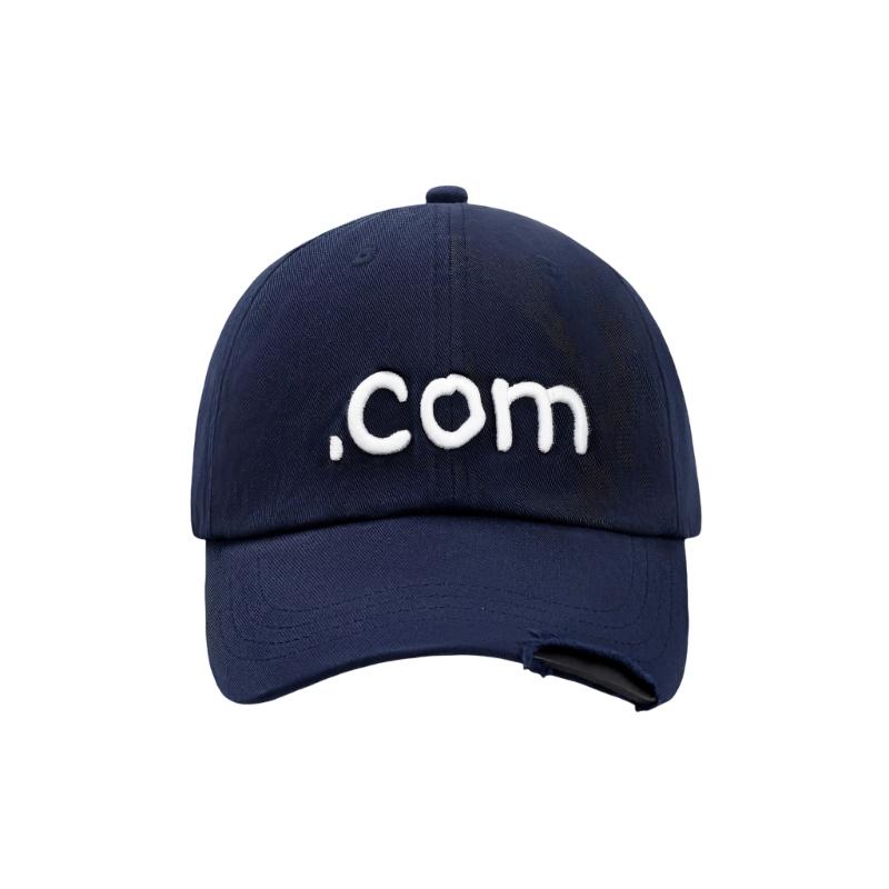 

Embroider Letter Distressed Baseball Cap Adjustable Cotton Hat For Women Girl Breathable Fabric Streetwear Sun Hat темно-синий