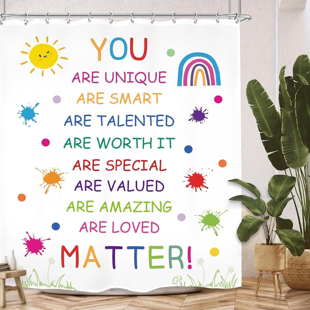 Abstract Matisse Flower Shower Curtain Retro Vintage Aesthetic Minimalist Black Modern Bathroom Set Accessories Decor with