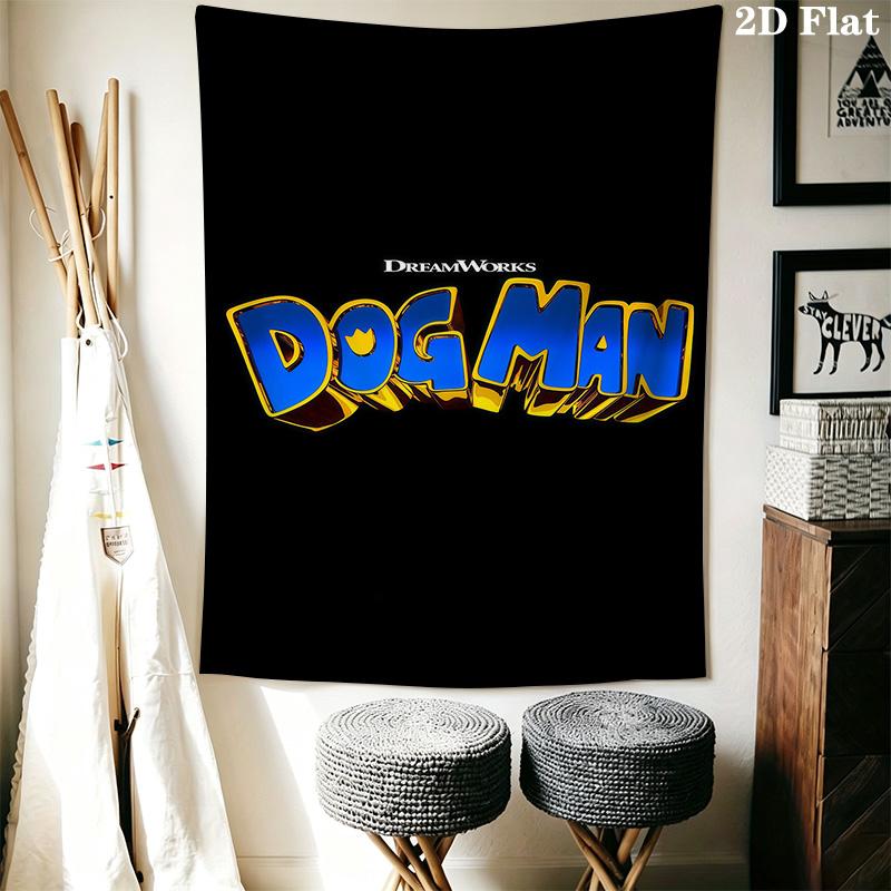 Dog Man Tale Friendship Courage Tapestry Fashion Print Background Cloth Soft Wall Covering Decoration Atmospheric Background Cloth