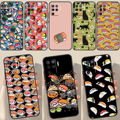 Funda Comida Sushi Para OPPO A15 A74 A54 A94 A52 A72 A31 A53 A53S A5 A9 2020 A3S A5S A83 A91 A93 Cubierta