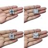 Gothic Cross Necklace Unisex Retro Black Stainless Steel Pendant Jewelry For Alternative Fashion