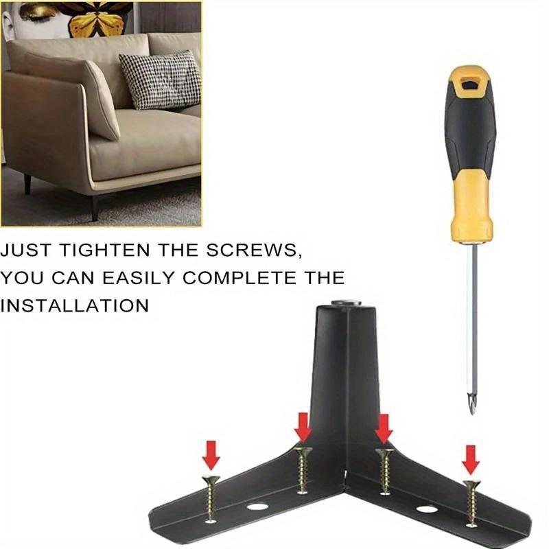 4pcs Furniture Legs Furniture  Modern Furniture Feet Cabinet Sofa Couch Table Chair Bed Dresser Wardrobe Risers DIY Replacement