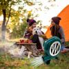 Efficient 12V Adjustable Outdoor Blower Fan Portable Barbecue Grill Aid Grill Fire Accelerators With Overload Protection