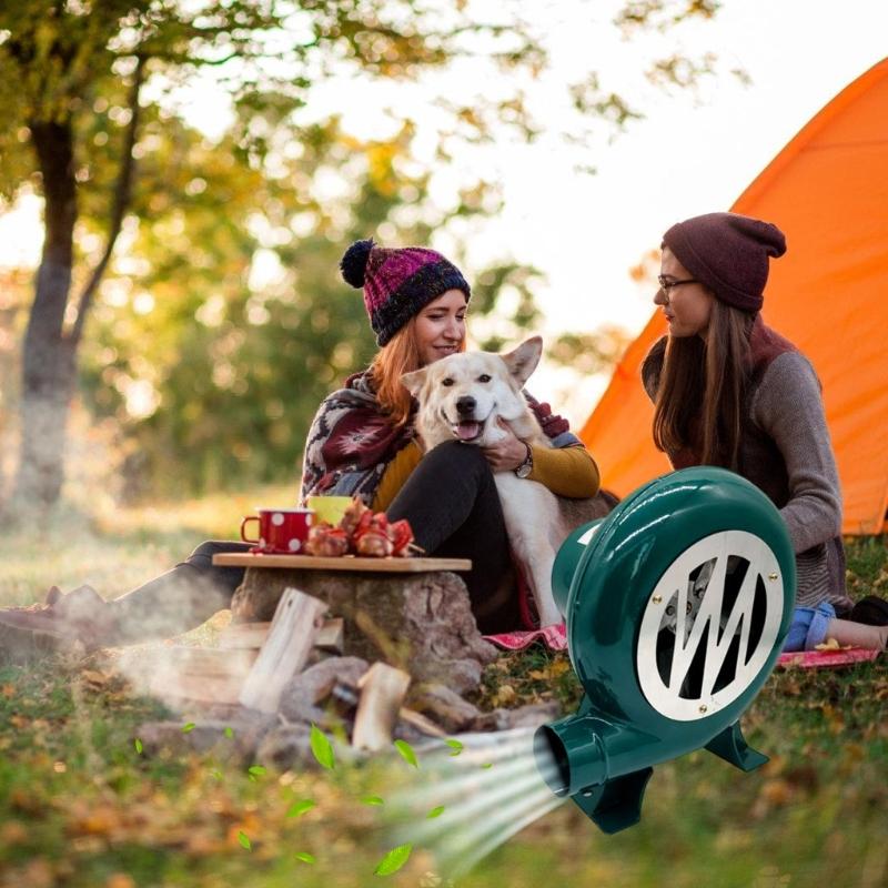 Efficient 12V Adjustable Outdoor Blower Fan Portable Barbecue Grill Aid Grill Fire Accelerators With Overload Protection