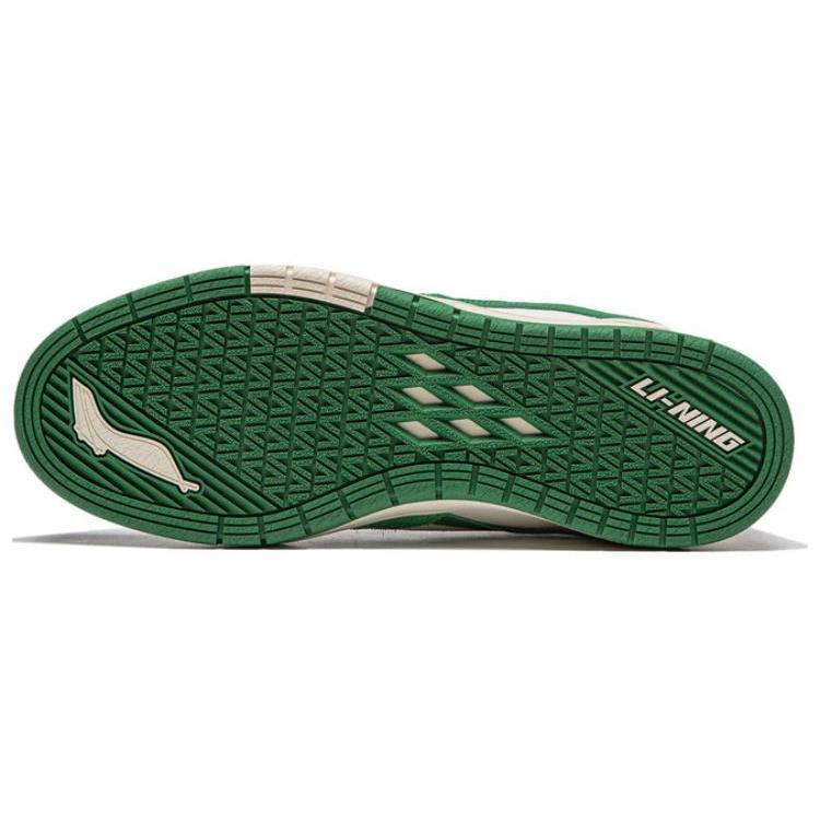 Li Ning Wave Pro S Cushioning Low top Skateboard Shoes Men's Green White AEPU017-4