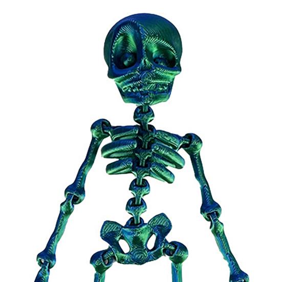 5Pcs 3D Printed Skeleton Refrigerator Magnet Poseable Skeleton Figurine with Movable Joints Halloween Gothic Skeleton Fridge Magnetic Decoration