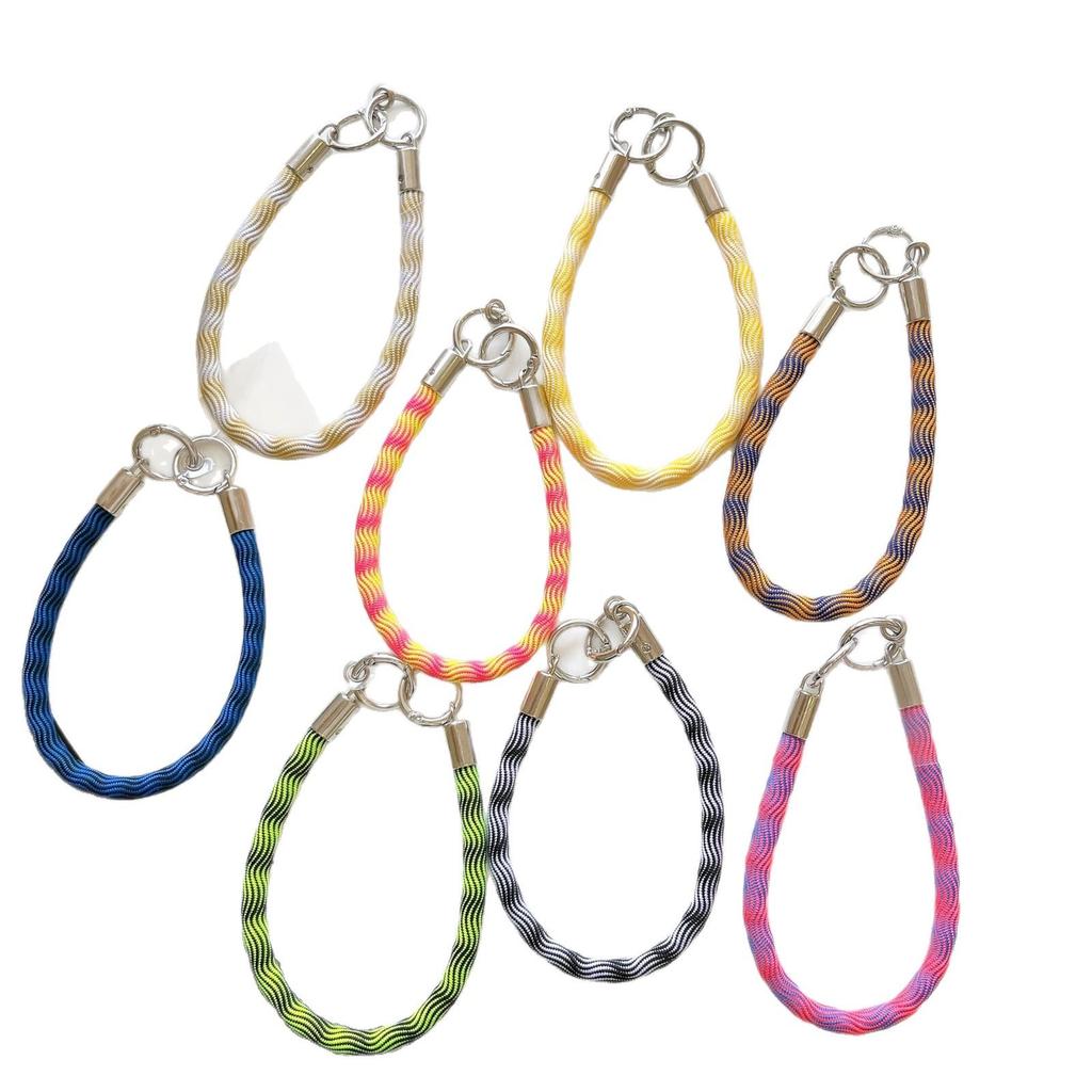 Trendy Water Wave Mesh Bracelet Lanyard & Keychain
