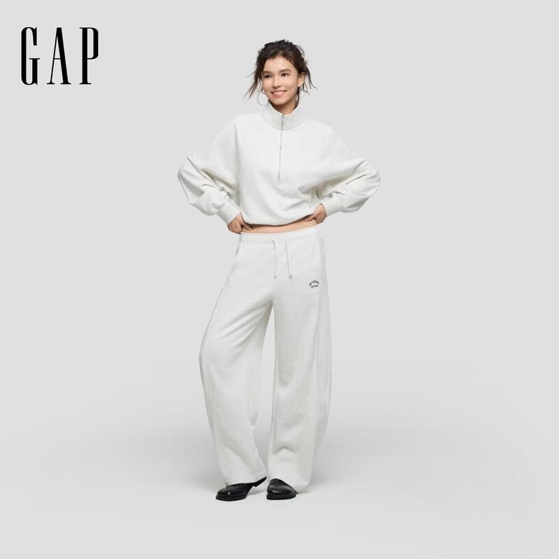 Gap Women's Embroidered Fleece Casual Pants
