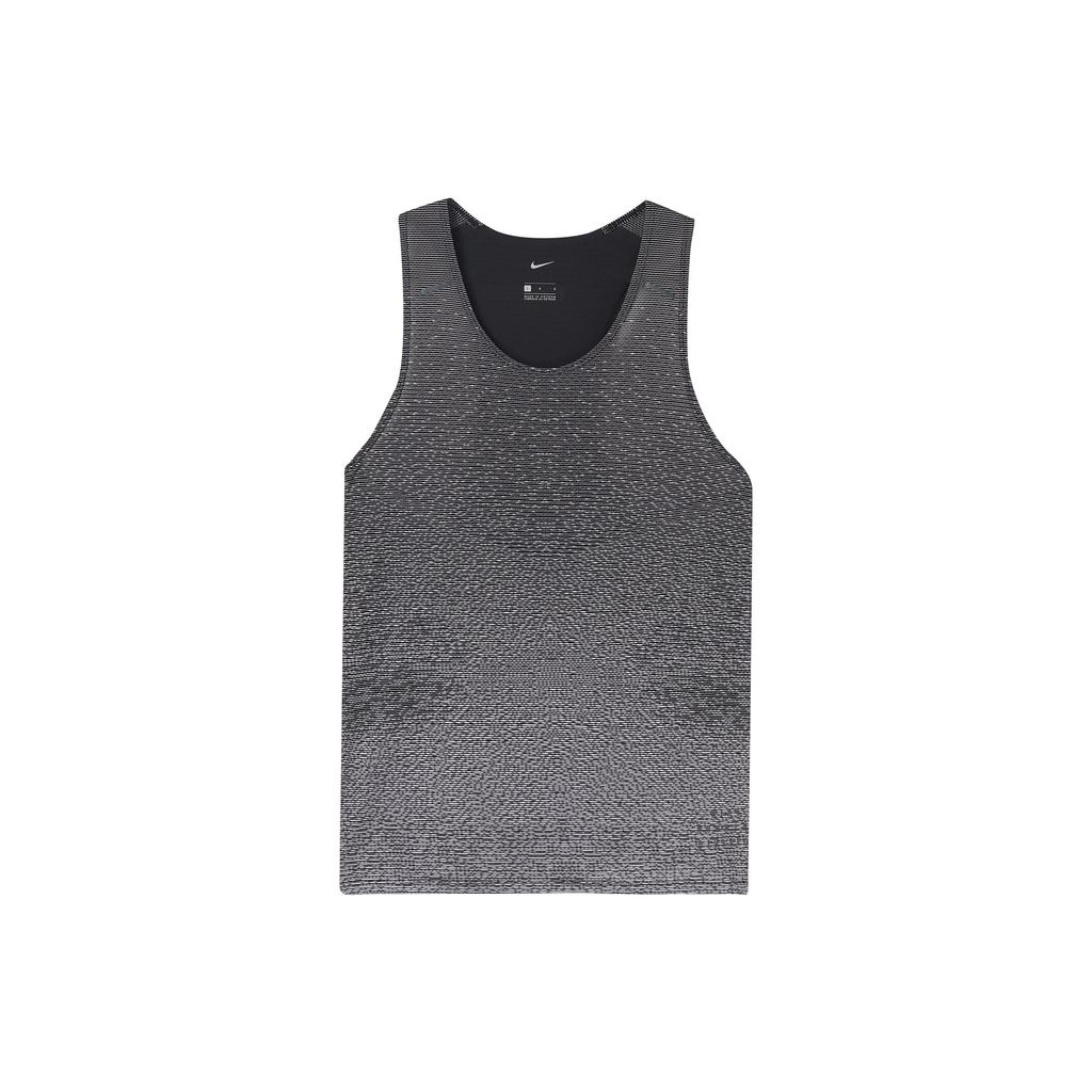 Nike V-Neck Color Block Sports Training Tank Men Tops Black White DA1297-010