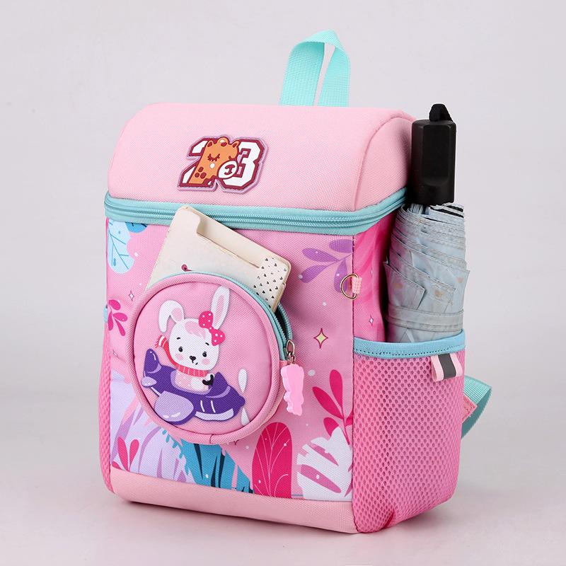 New cartoon children's bag flower cute backpack kindergarten primary school students school bag to reduce the burden of large capacity