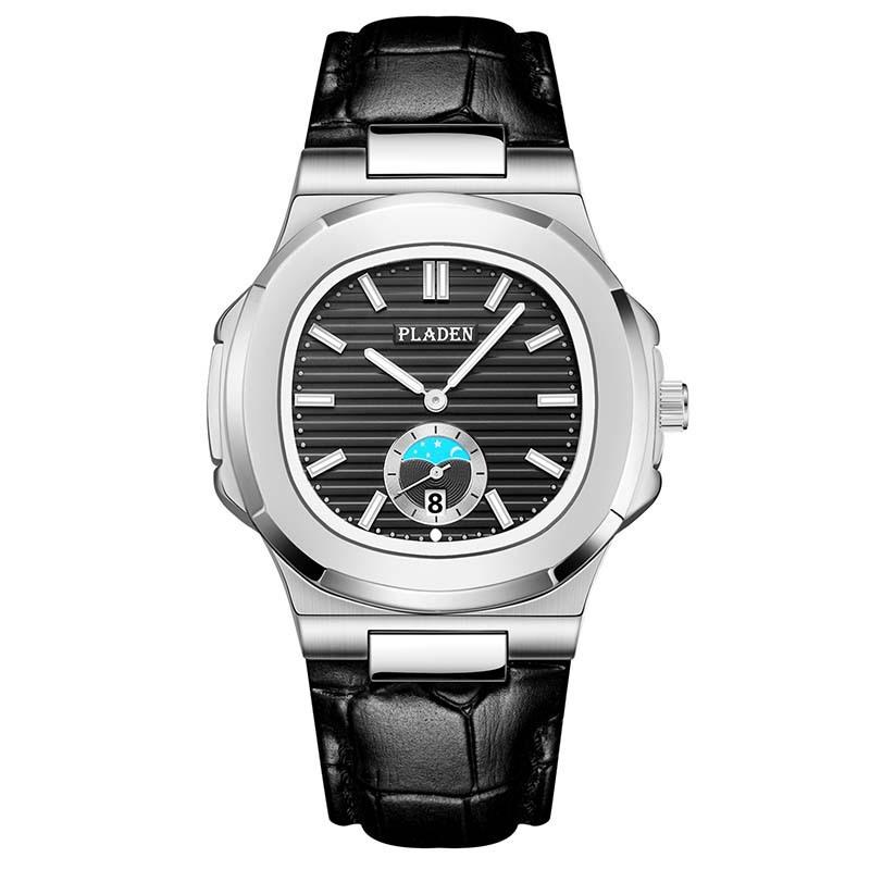Classic Men's High-end Fashion Business Stainless Steel Waterproof Quartz Watch