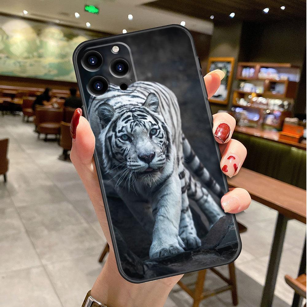 Applicable To IPhone16 Mobile Phone Case New Lion Tiger Elk Cat Animal Case