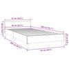 Bed Frame with Headboard without Mattress Black 90 x 200 cm