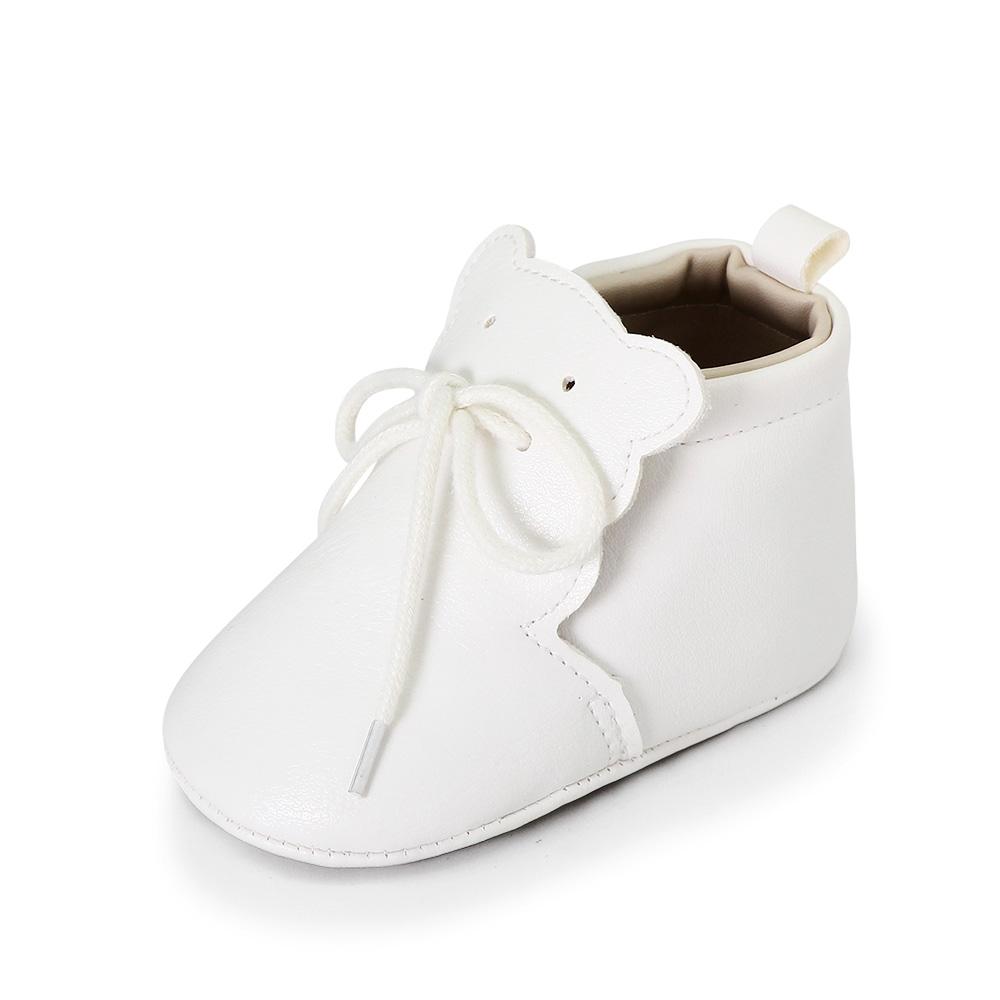 Baby PU Shoes Ankle-covered Little Boots Soft and Warm for Spring and Autumn Toddler Prewalking Shoes for 0-18 Months First Step