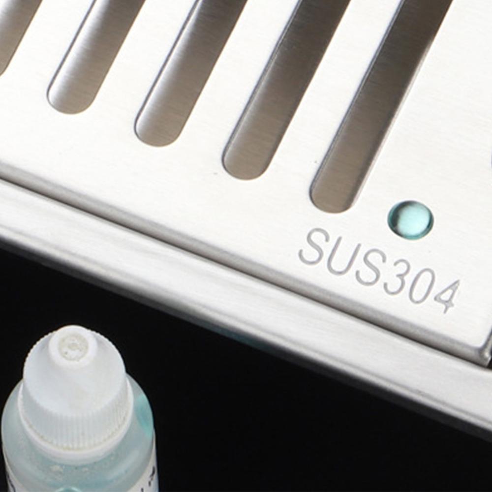 Rectangle Shape Floor Drain SUS304 Stainless Steel Shower Floor Drain Practical Shower Drain  Home