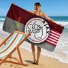 Toalla de Playa con Estampado del AFC Ajax, Toalla Grande Suave de Secado Rápido para Playa, Camping, Natación