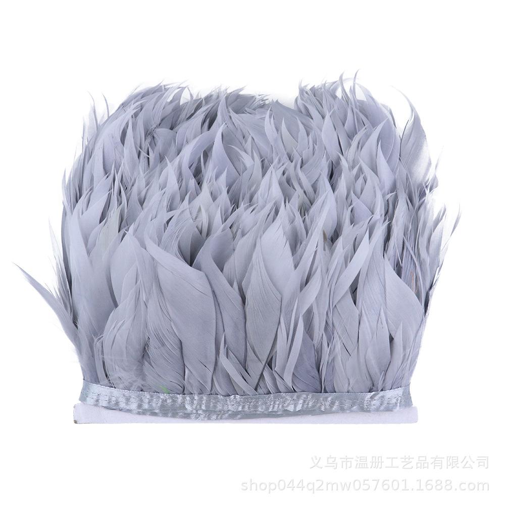 Goose Feather Tear Piece Clothing Accessories Material Color Goose Feather Skirt Cloth Belt DIY Stage Performance