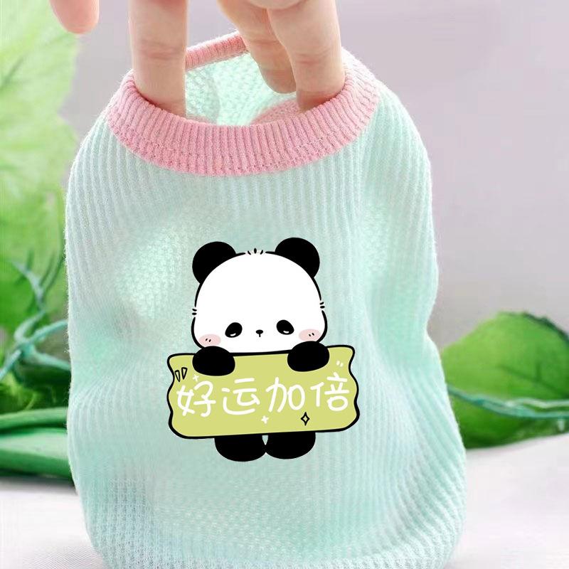 Puppy Dog Cat Clothes Autumn Summer Thin Bichon Dou Internet Celebrity Pet Corgi Teddy Pomeranian Small Dog Puppy
