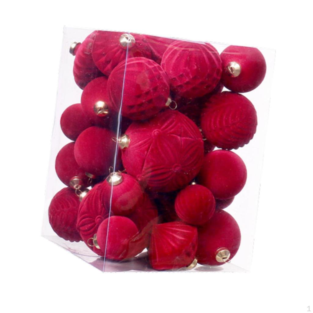 35 Pieces Charm Pendants Xmas Hanging Present Multifunctional Reusable Christmas Ornaments Balls for