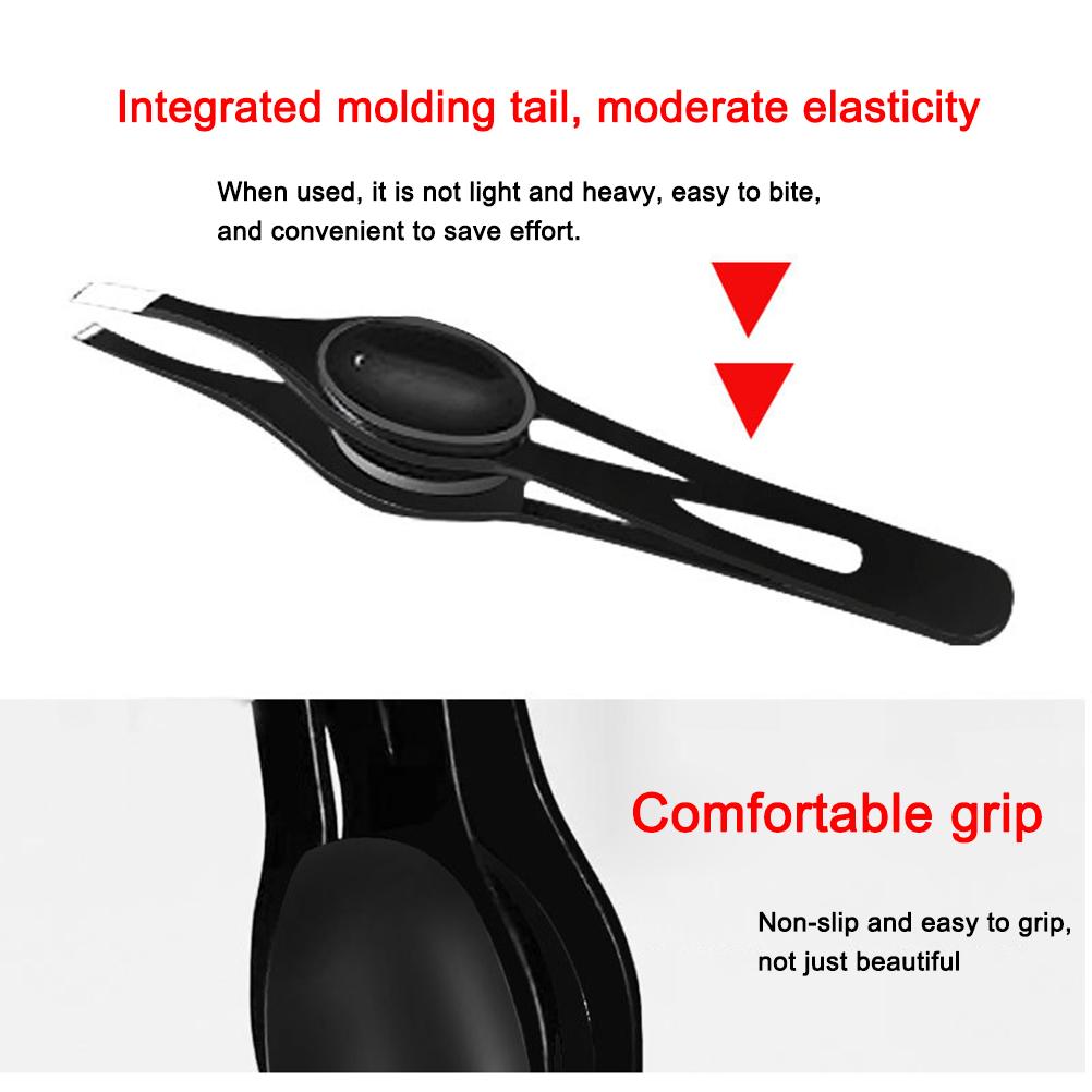 2Pcs Wide Non Slip Grip Slant Tip Tweezers Stainless Steel Slant Tweezer  Tip Hair Clip Tweezer