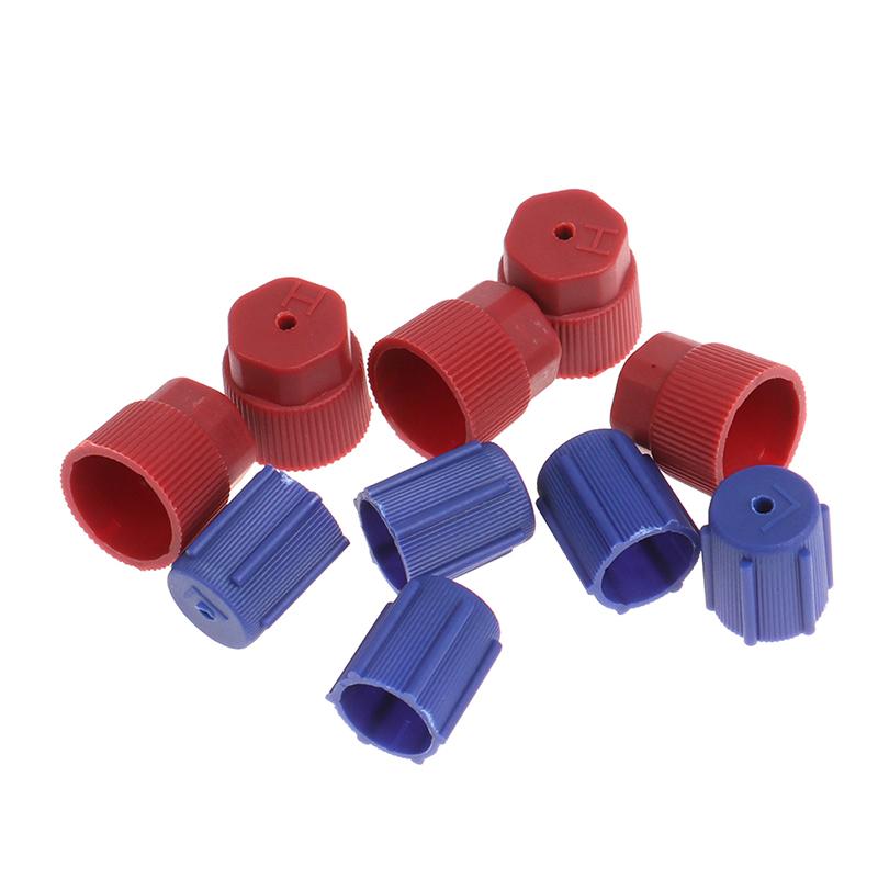 5 Pairs, M8*1 M10*1 A/C Service Port Valve Adapter Dust Cap