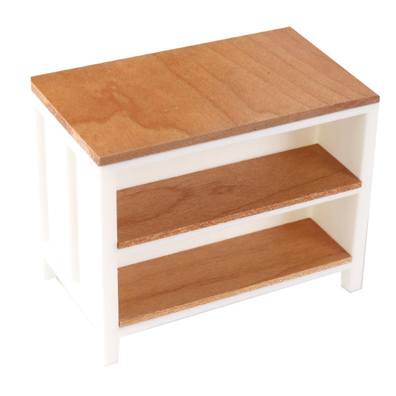 1/12 Scale Dollhouse Miniature Furniture Shelf Cabinet Operator Counter Bar Dollhouse Kitchen Accessory