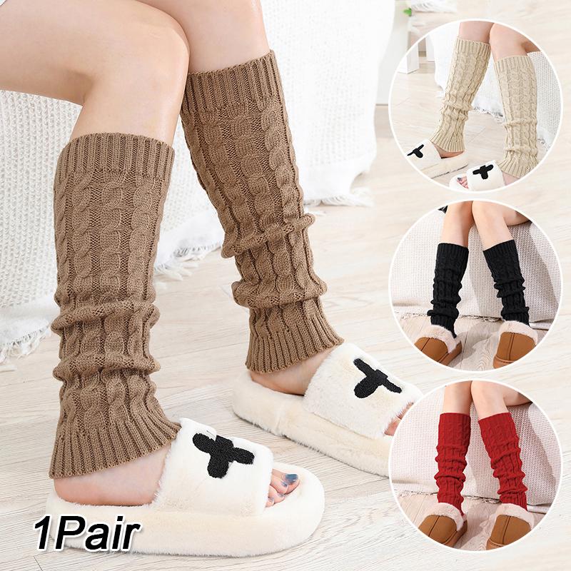 Women Boot Cuffs and Foot Protectors Lolita Heap Socks Autumn Winter Warm Tights Cosplay Knitted Foot Cover Japanese